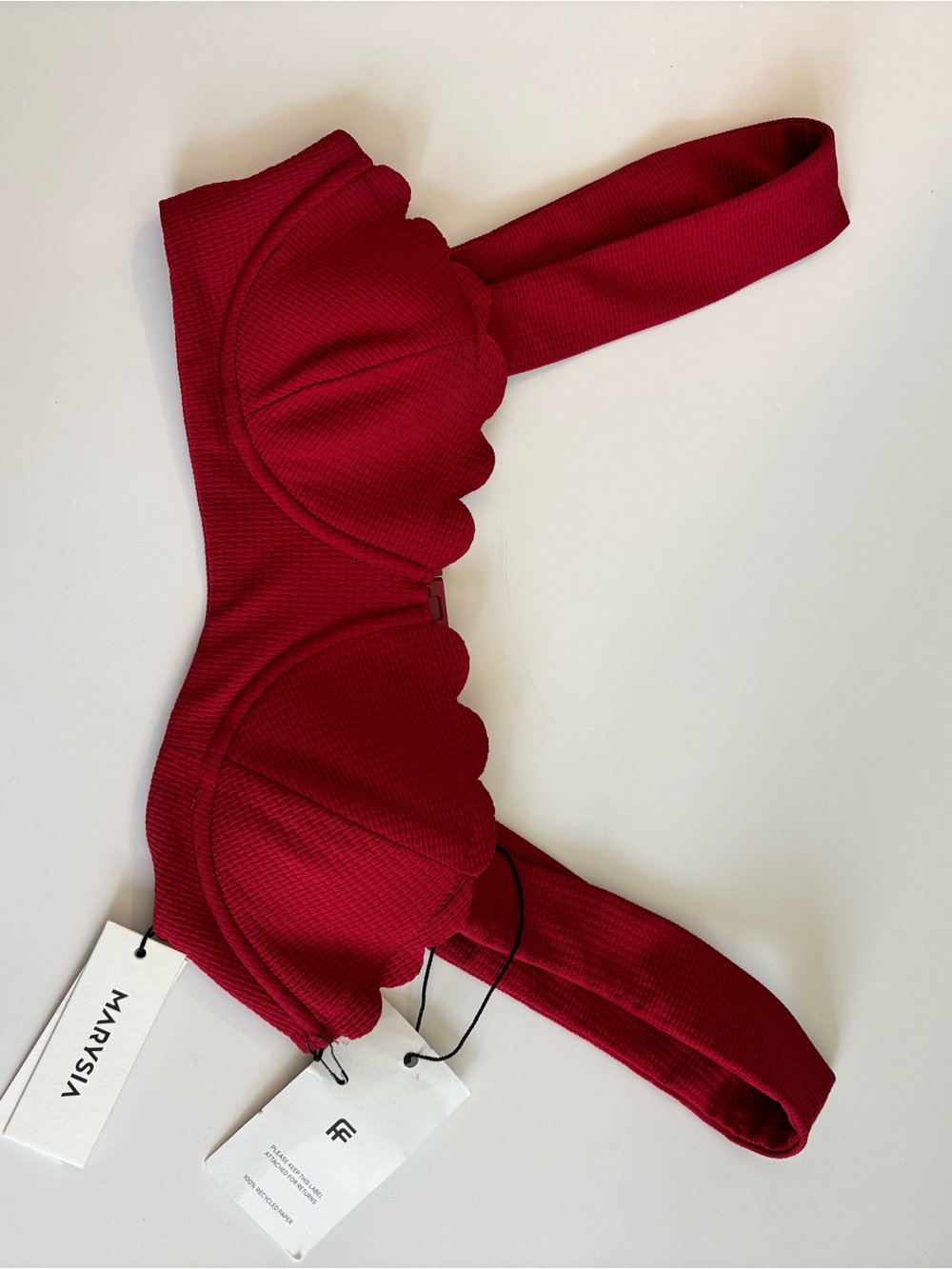 Marysia Swim Scalloped Bikini Top - NWT  Will Drop by $10 if bought by 7/1